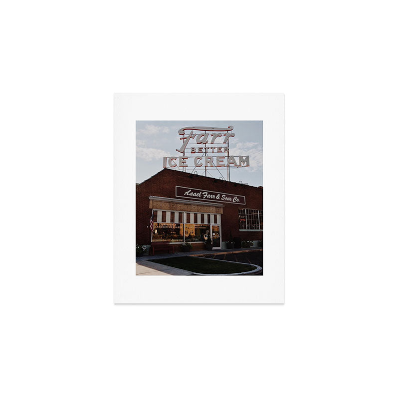 Utah Ice Cream Parlor Art Print Gallery Image 1
