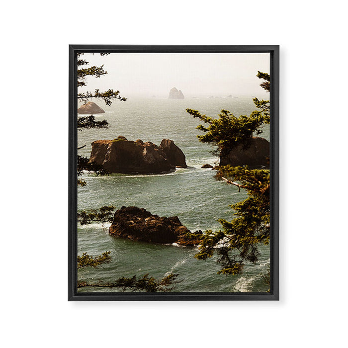 Welcome to the Oregon Coast Framed Canvas Print Gallery Image 1