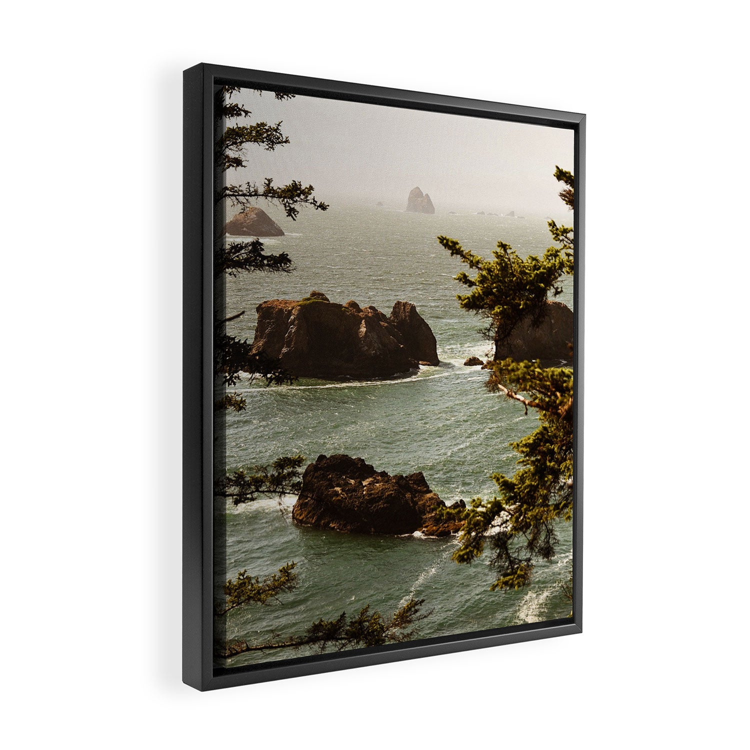 Welcome to the Oregon Coast Framed Canvas Print Gallery Image 2