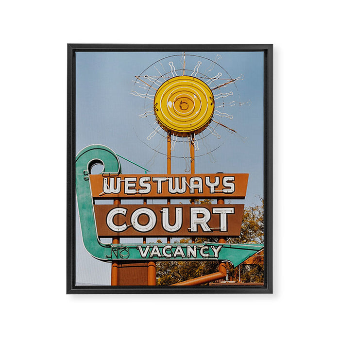 Westways Court Framed Canvas Print Gallery Image 1