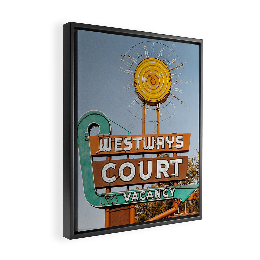 Westways Court Framed Canvas Print Gallery Image 2