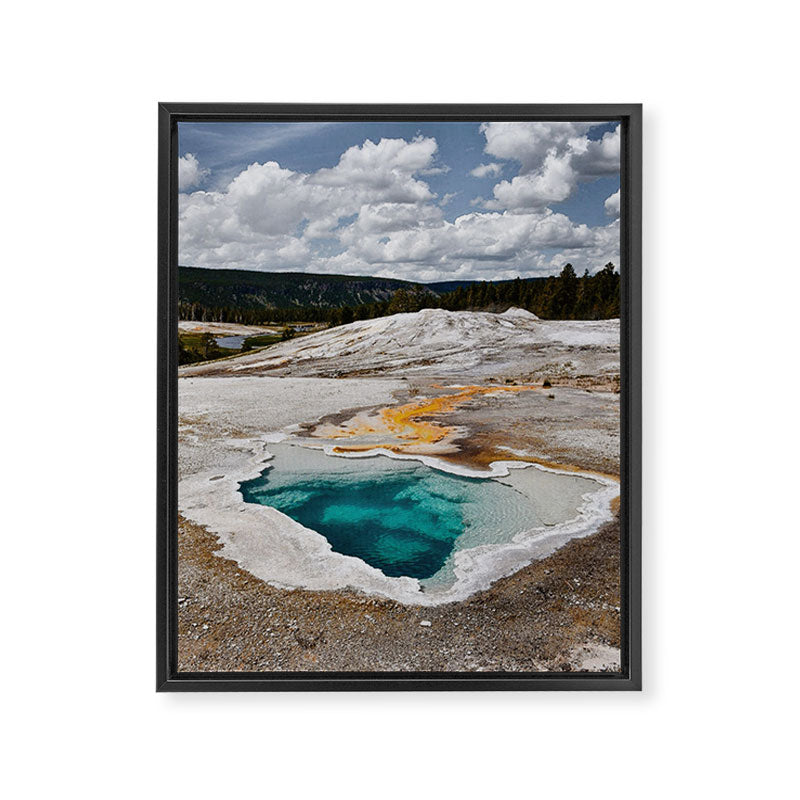 Yellowstone Thermal Pools Framed Canvas Print Gallery Image 6