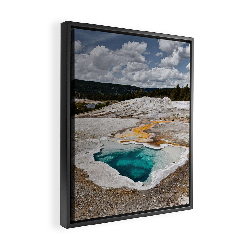 Yellowstone Thermal Pools Framed Canvas Print Gallery Image 2