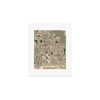 Guadalajara City Map of Jalisco, Mexico - Vintage Art Print Gallery Image 1