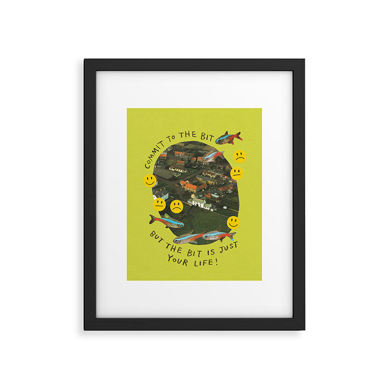 commit to the bit Framed Art Print Gallery Image 4