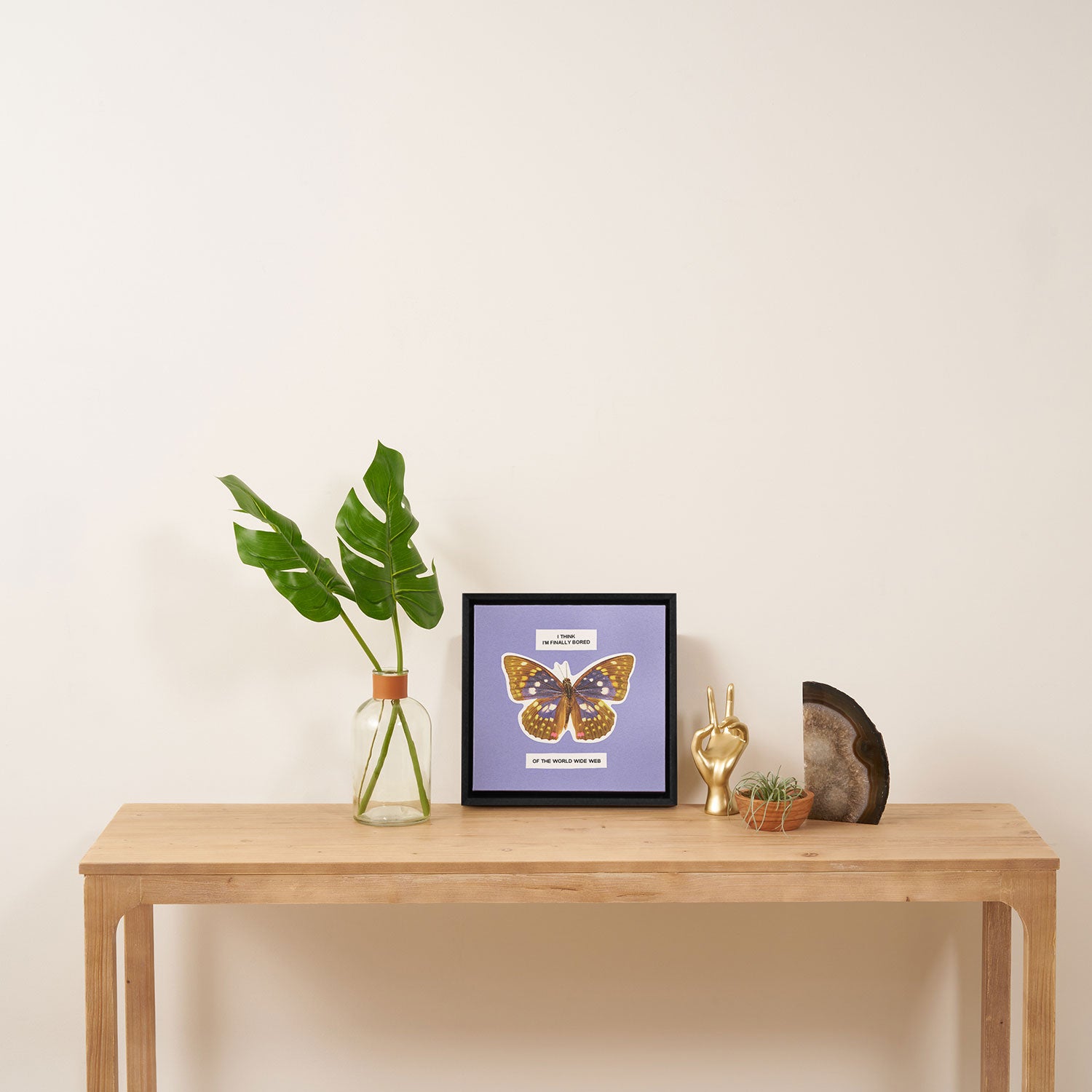 i think i'm finally bored of the world wide web Framed Canvas Print Gallery Image 3