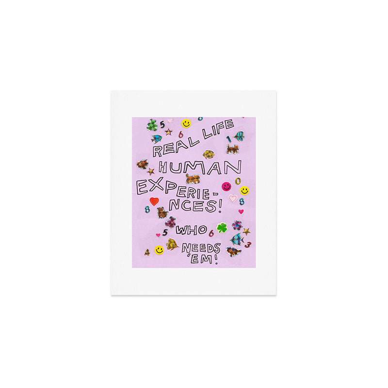 real life human experiences Art Print Gallery Image 1
