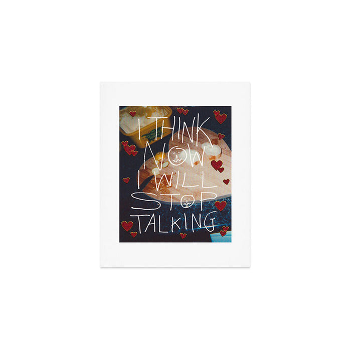 stop talking Art Print Gallery Image 1