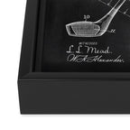 Golf Club chalkboard patent Framed Canvas Print Gallery Image 3