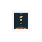 Solar system illustration Art Print Gallery Image 1