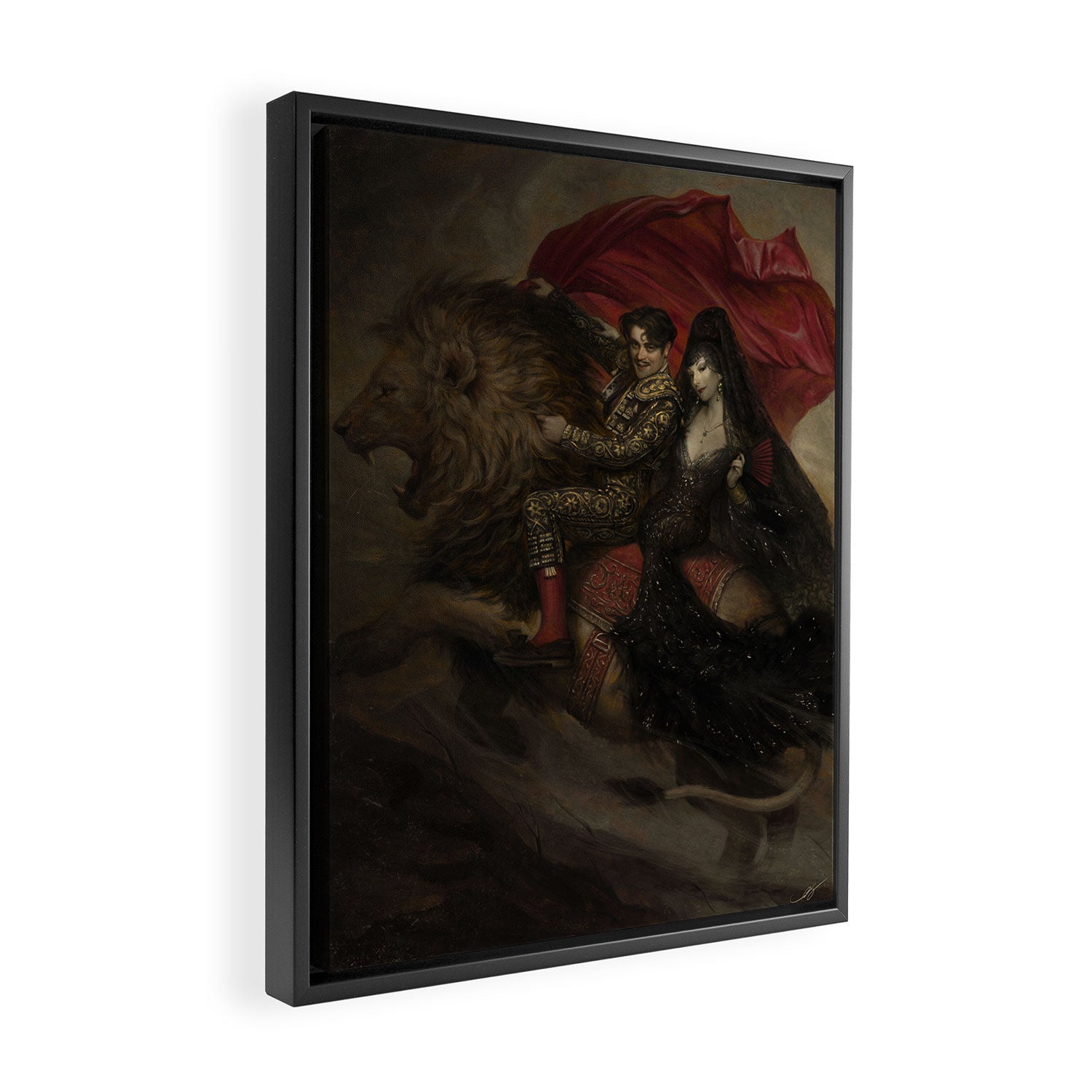 Amoureux de L'andalousie Framed Canvas Print Gallery Image 2