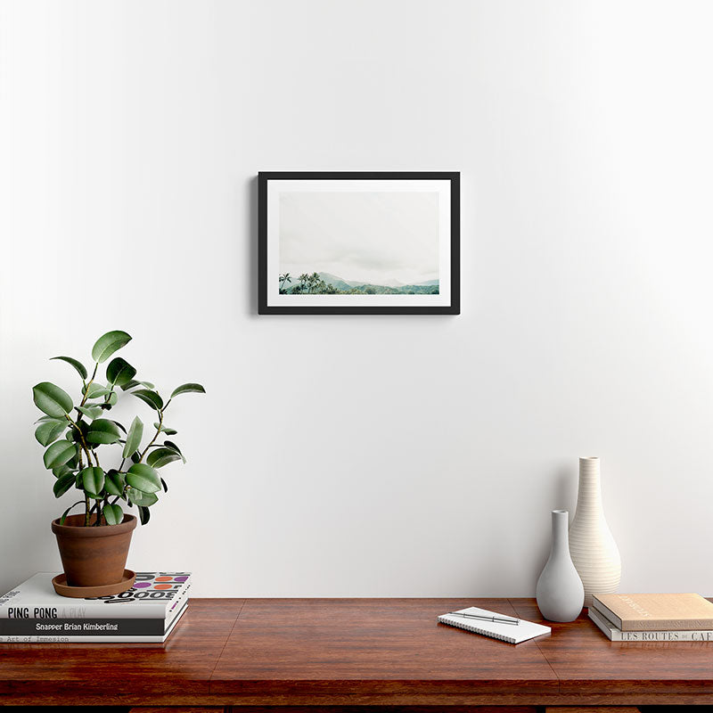 Hanalei Fog Framed Art Print Gallery Image 2