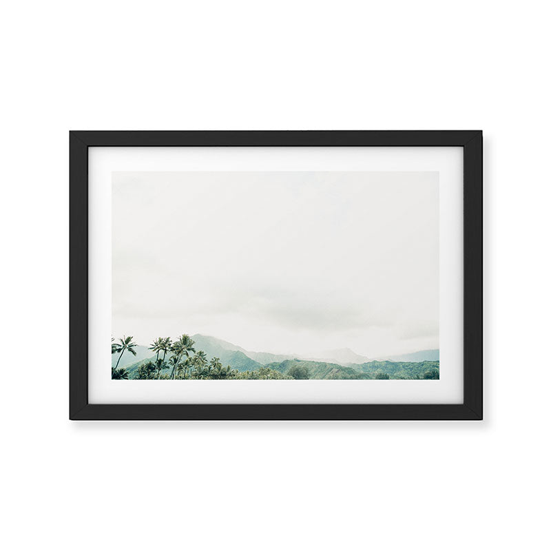 Hanalei Fog Framed Art Print Gallery Image 2