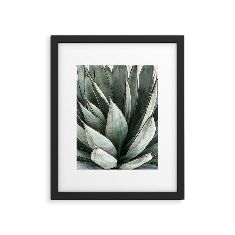 Cactus Leaves // Green Southwest Home Decor Vibes Desert Hombre Plant Photograph Framed Art Print Gallery Image 5