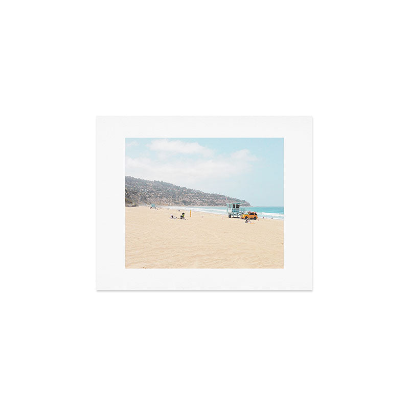 Redondo Beach // California Ocean Vibes Lifeguard Hut Surfing Sandy Beaches Summer Tanning Art Print Gallery Image 1