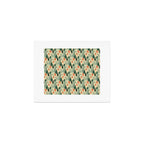 a lot of flowers for art deco green Art Print Gallery Image 1