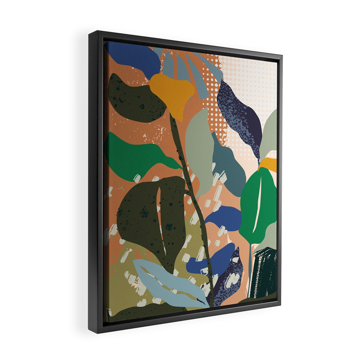 Abstract autumn branch close up  Framed Canvas Print Gallery Image 2