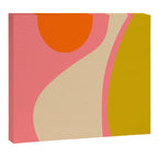 abstract composition modern blush pink Canvas Print Gallery Image 6