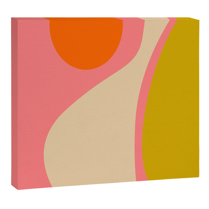 abstract composition modern blush pink Canvas Print Gallery Image 1