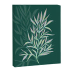 animal patterned Willow twig emerald Canvas Print Gallery Image 6