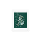 animal patterned Willow twig emerald Art Print Gallery Image 1