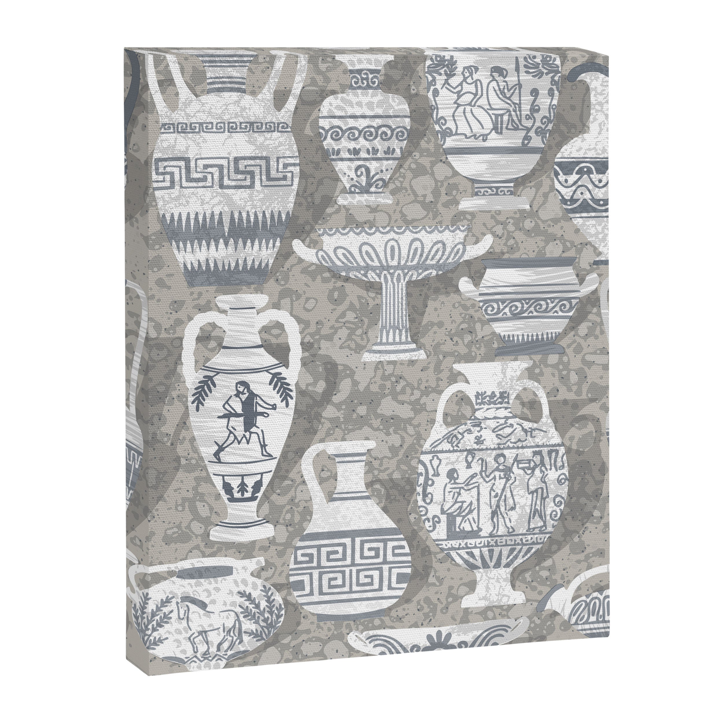 Antique pottery neutral Canvas Print Gallery Image 6