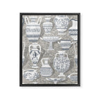 Antique pottery neutral Framed Canvas Print Gallery Image 6