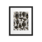 Antique pottery warm black Framed Art Print Gallery Image 5