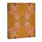 Art Nouveau floral pattern with lines - Honey Canvas Print Gallery Image 6