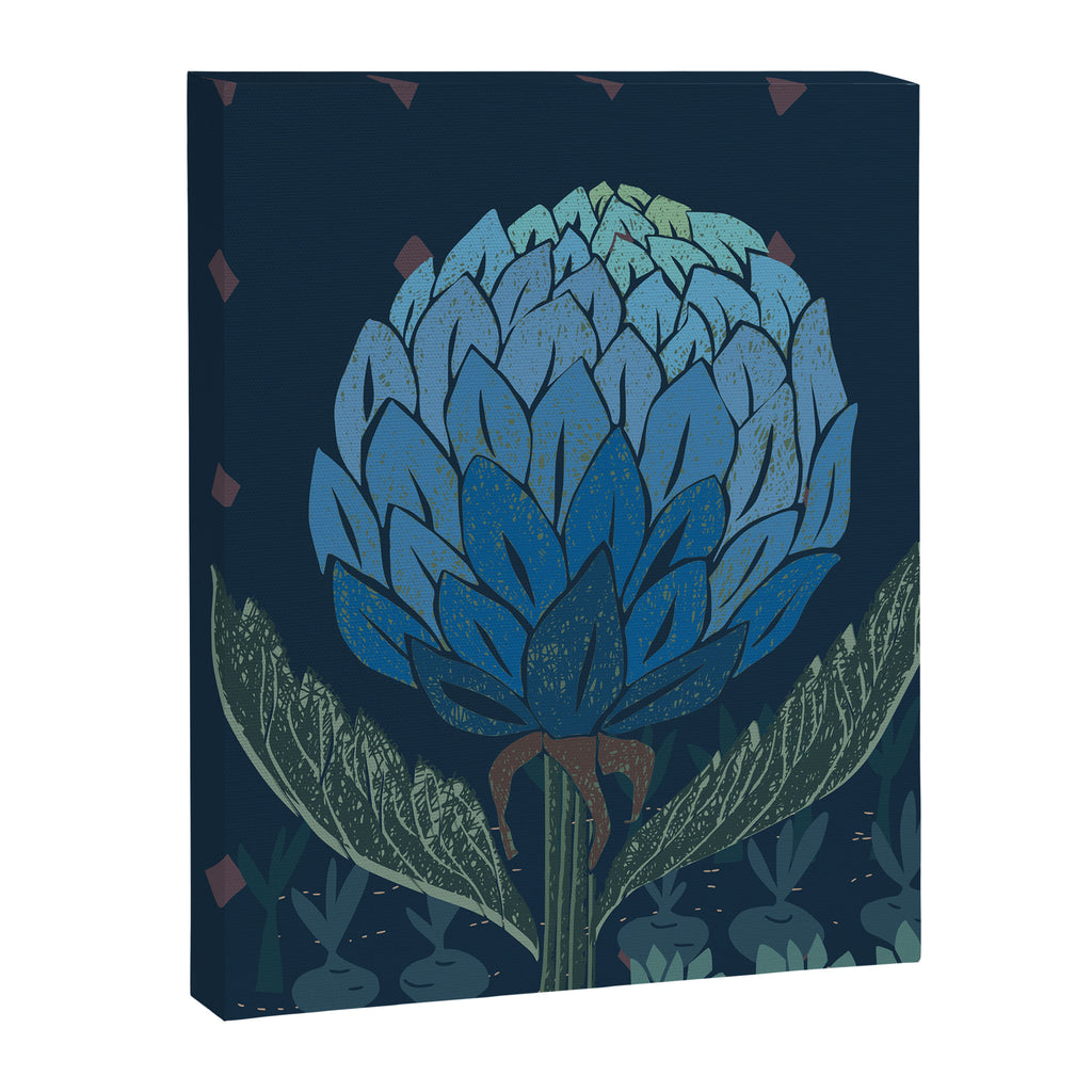 Artichoke dark blue Canvas Print Gallery Image 6