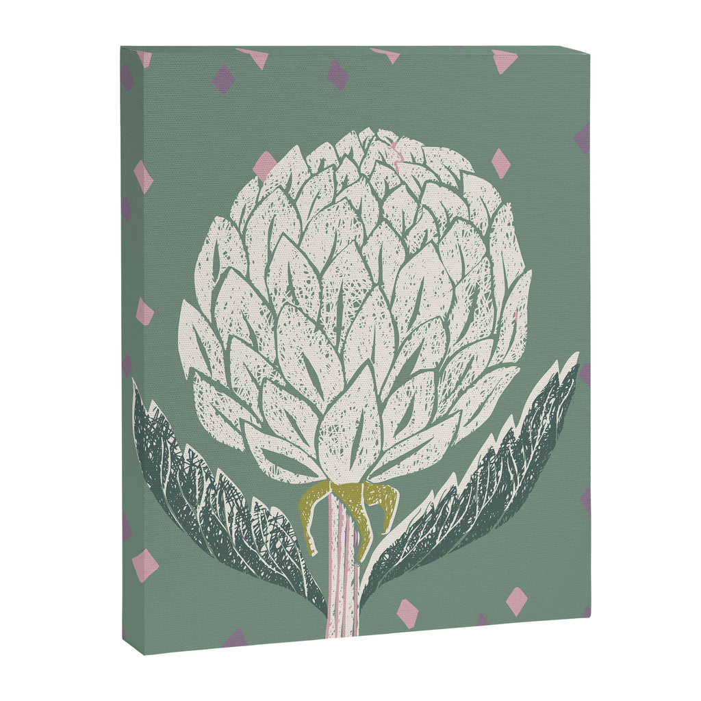 Artichoke sage green Canvas Print Gallery Image 6