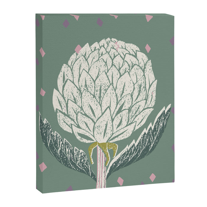 Artichoke sage green Canvas Print Gallery Image 1