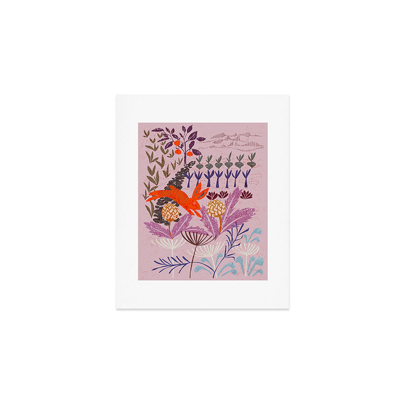 Artichoke thief at sunrise Art Print Gallery Image 1