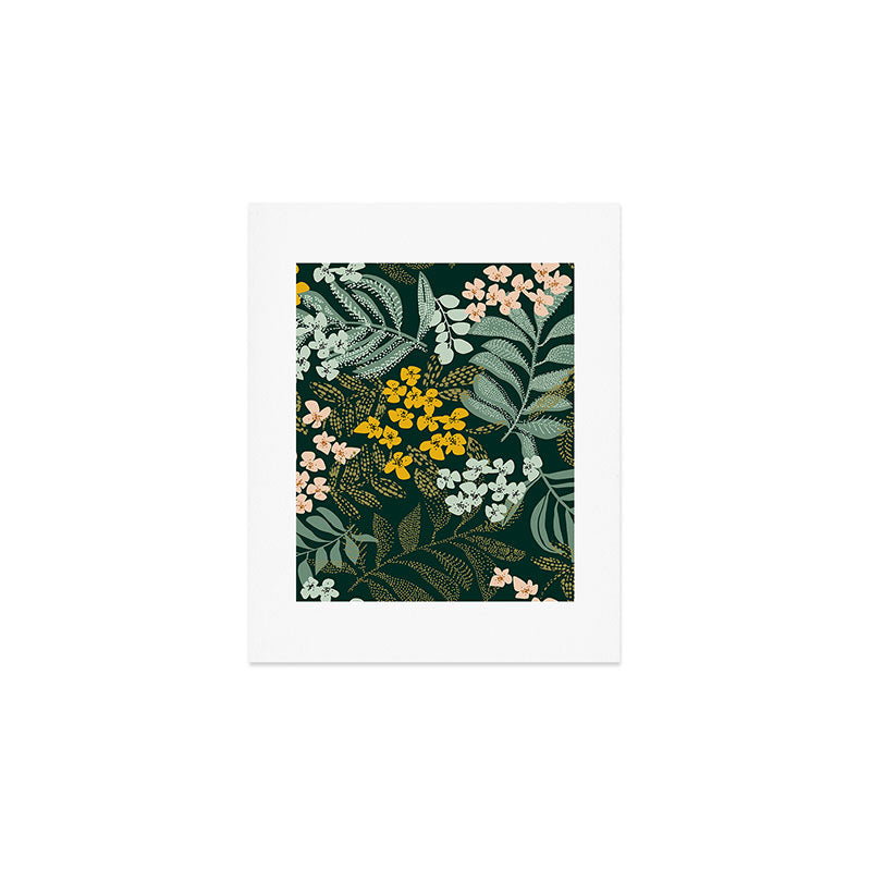 autumn leaves emerald Art Print Gallery Image 1