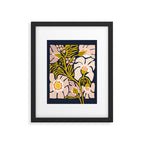 Backyard flower - modern floral illustration Framed Art Print Gallery Image 6