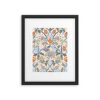 Beach thistle and shells soft peach Framed Art Print Gallery Image 5
