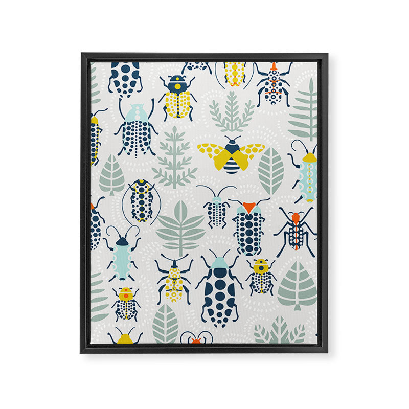 Beetle collection Framed Canvas Print Gallery Image 8