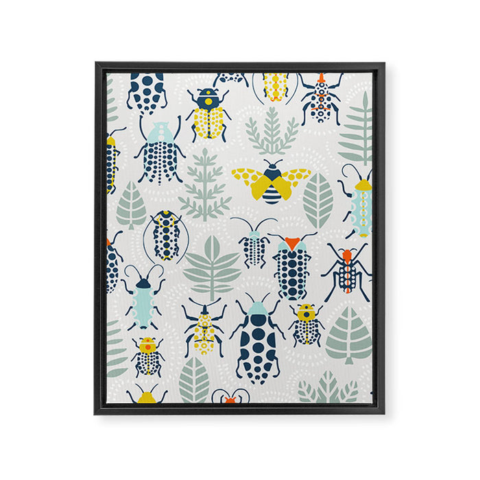 Beetle collection Framed Canvas Print Gallery Image 1