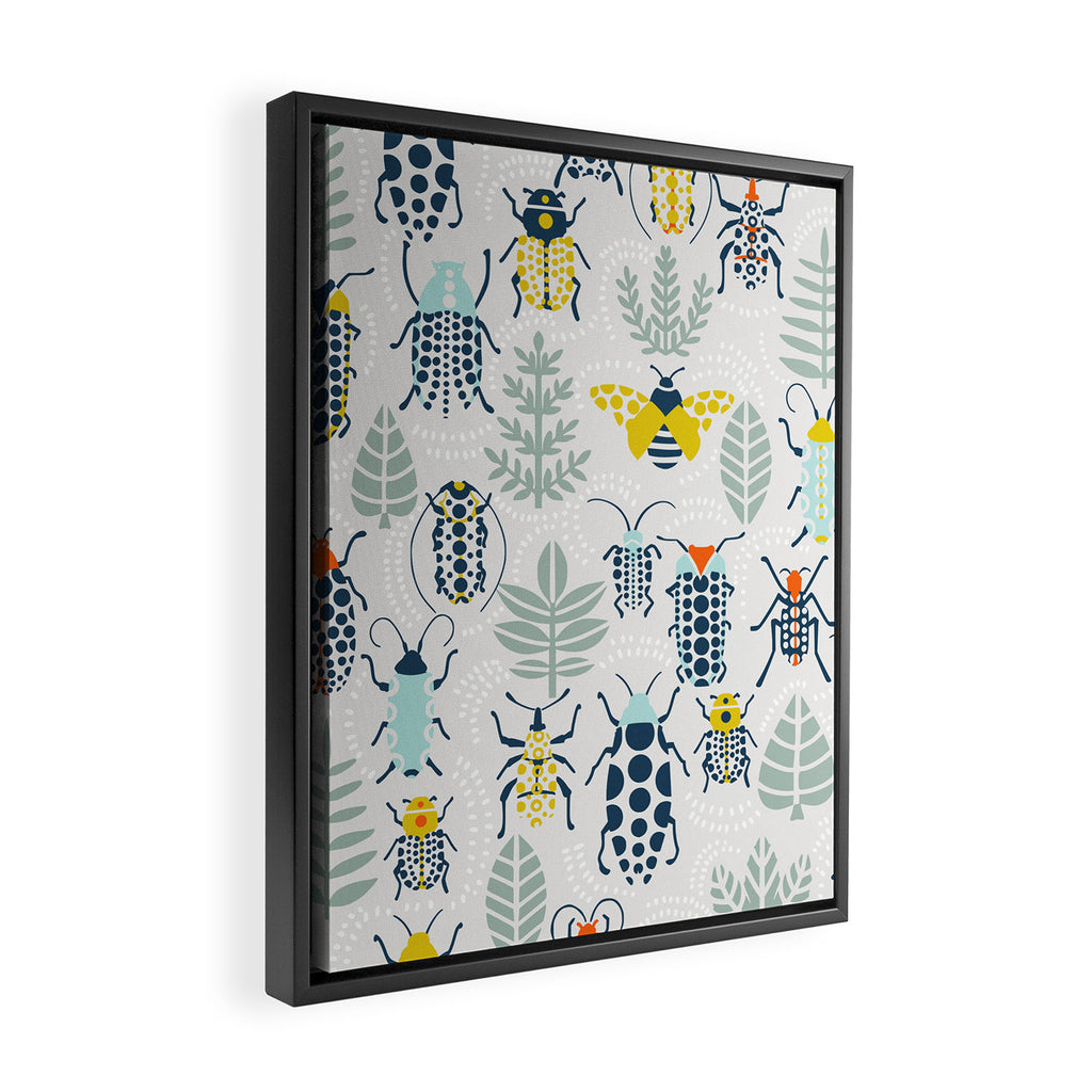 Beetle collection Framed Canvas Print Gallery Image 2