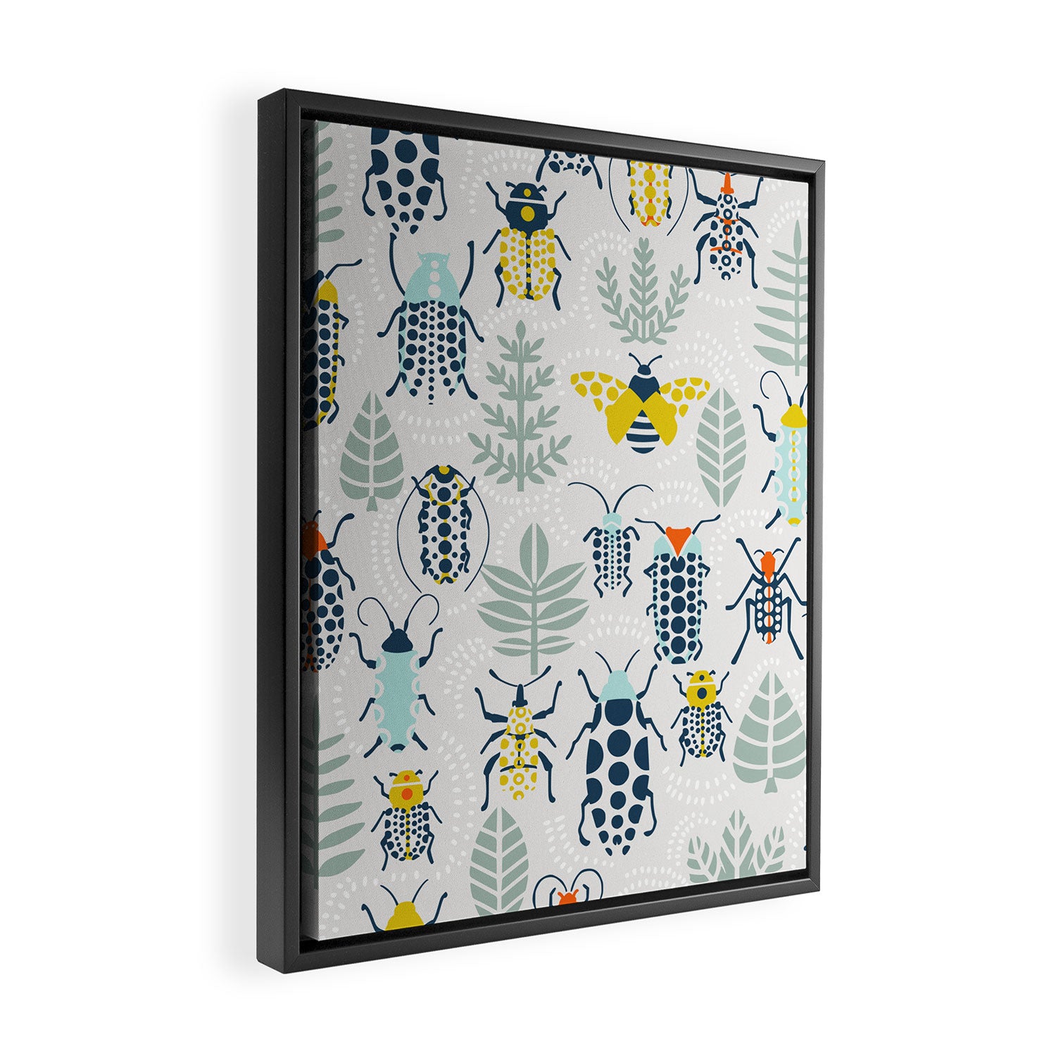 Beetle collection Framed Canvas Print Gallery Image 2