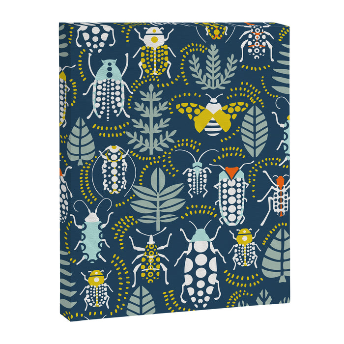 Beetle collection in dark Canvas Print Gallery Image 1