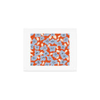 Big flowers in my garden orange - pattern Art Print Gallery Image 1