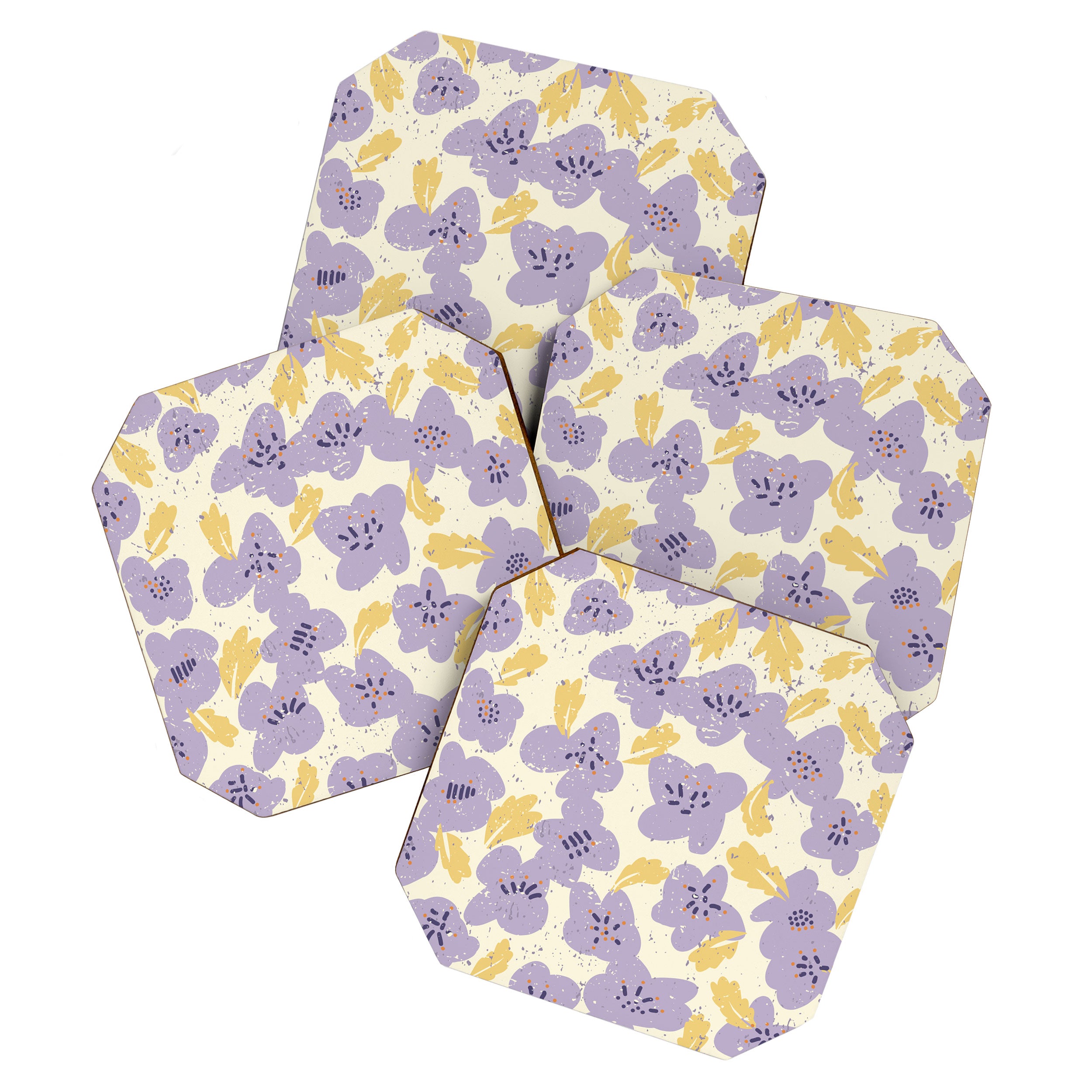 Big flowers Lanvender Coaster Gallery Image 1
