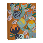 Big happy retro blooms rust Canvas Print Gallery Image 6