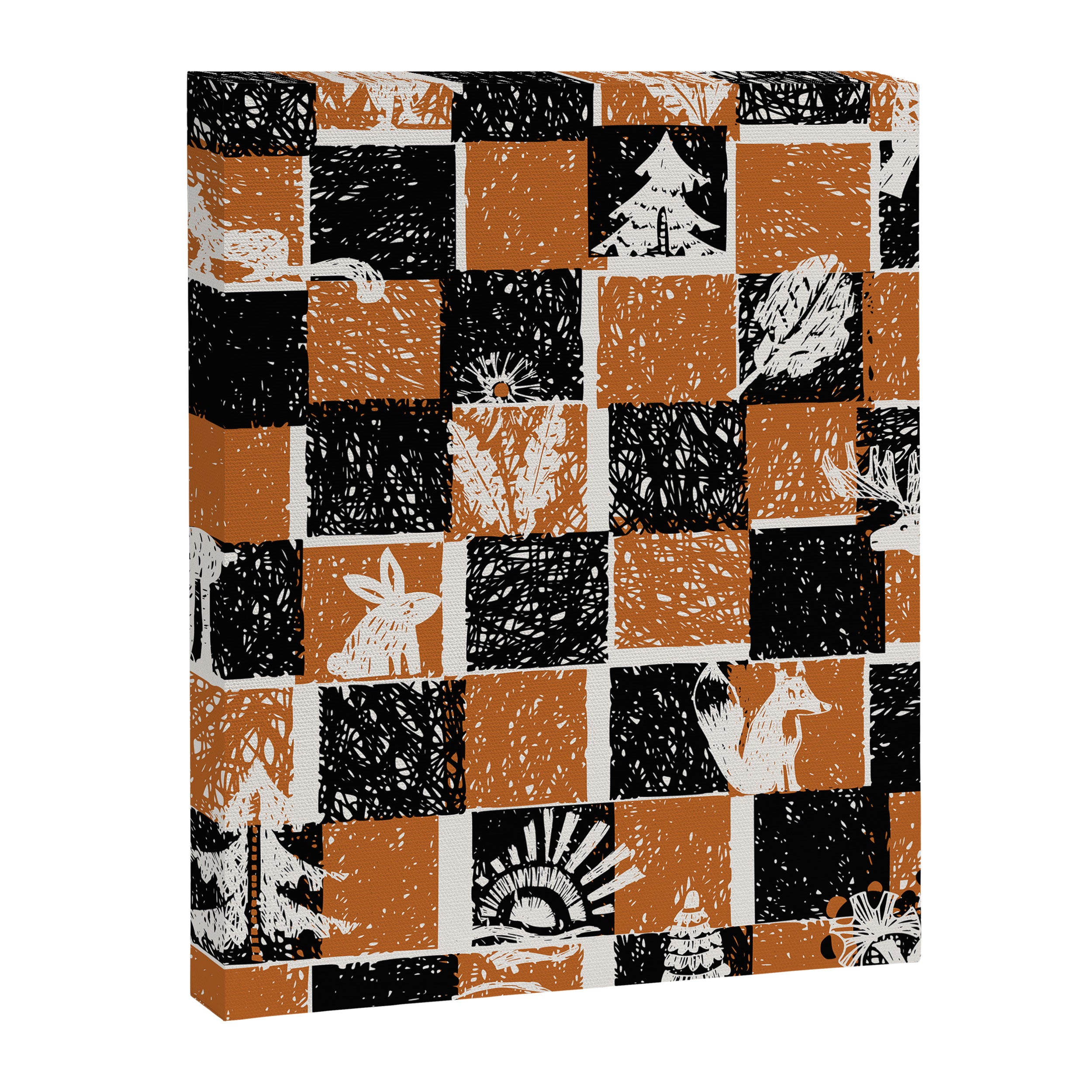Black Forest check Canvas Print Gallery Image 6