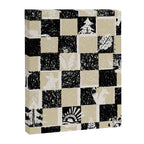 Black Forest check black and white Canvas Print Gallery Image 6