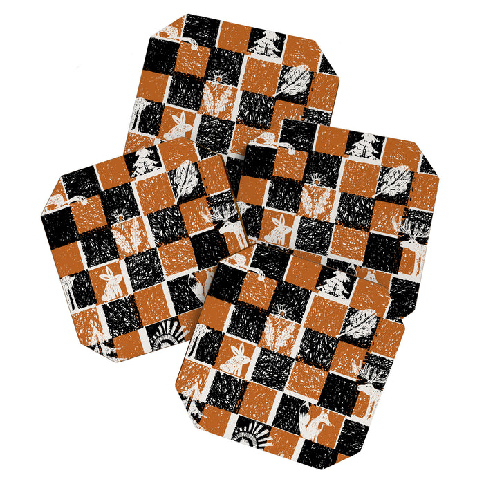 Black Forest check Coaster Gallery Image 1