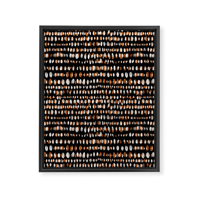 Black Forest dots Framed Canvas Print Gallery Image 1