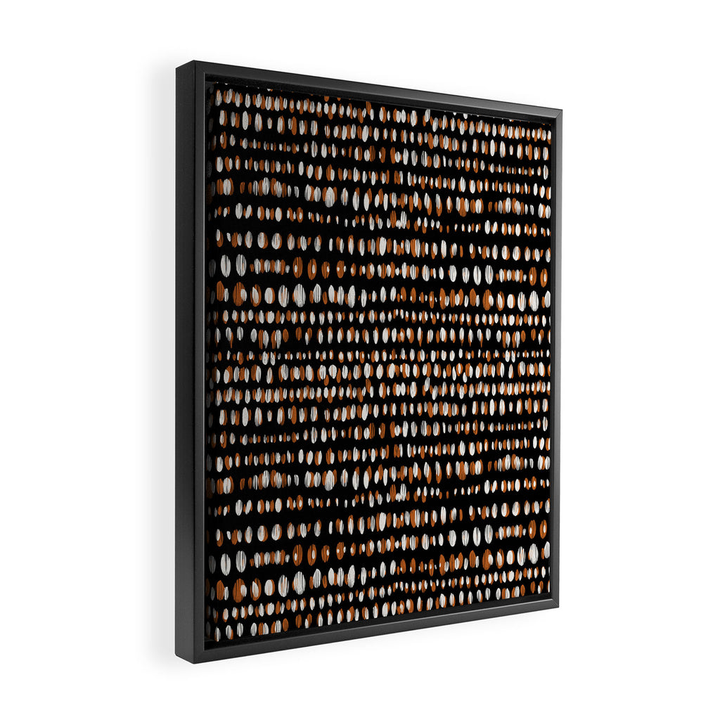 Black Forest dots Framed Canvas Print Gallery Image 2