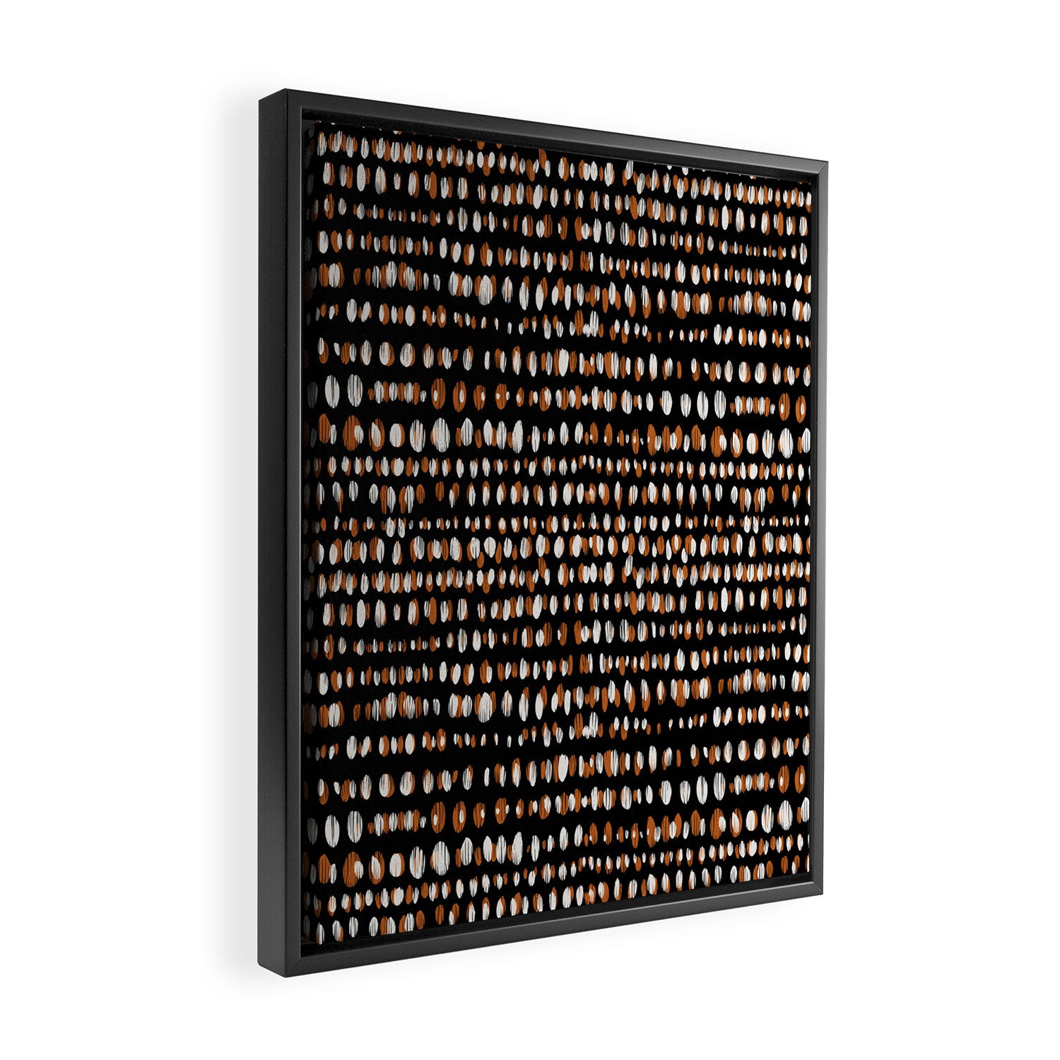 Black Forest dots Framed Canvas Print Gallery Image 2